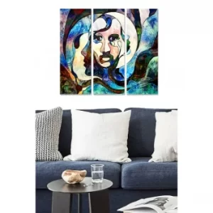 Image of MDF1027050745 Multicolor Decorative MDF Painting (3 Pieces)