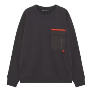 Image of Timberland Earthkeepers By Raeburn All Gender Pocket Sweatshirt In Dark Grey Dark Grey Men, Size L