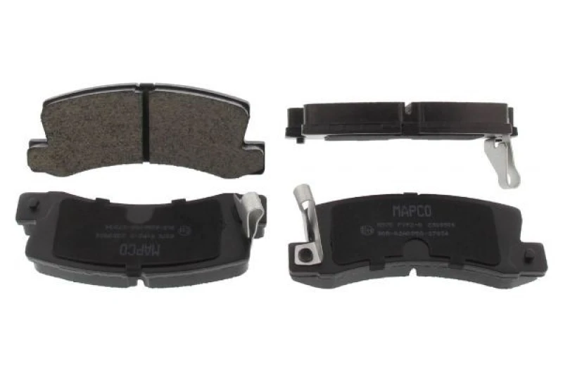 Image of MAPCO 6570 Brake pad set Rear Axle, with acoustic wear warning, with anti-squeak plate Brake Pad Set,disc brake (402)