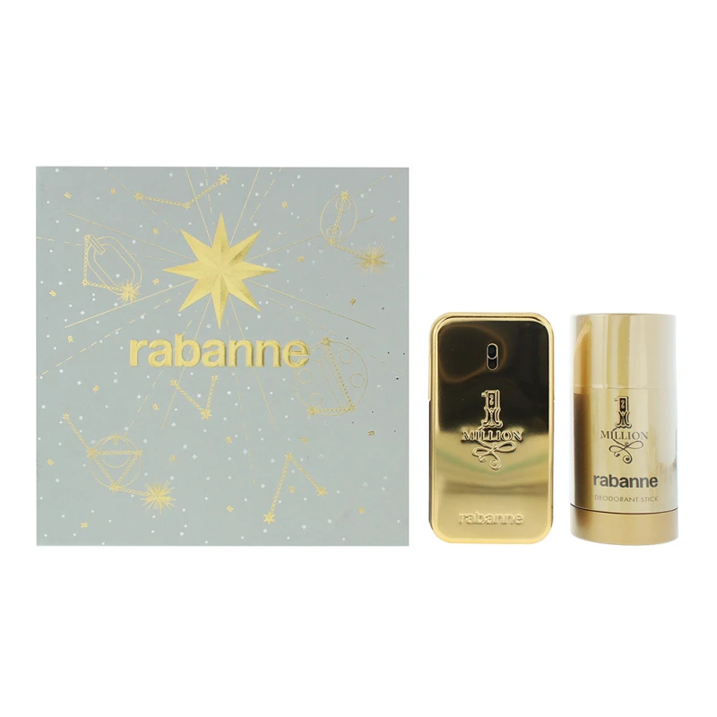 Image of Rabanne 1 Million 2 Piece Gift Set: Eau de Toilette 50ml - Deodorant Stick 75ml