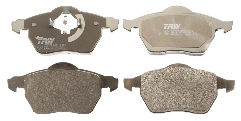 Image of TRW GDB1429 Brake pad set not prepared for wear warning indicator Brake Pad Set,disc brake (402)