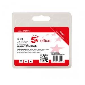 Image of 5 Star Office Supplies Inkjet Cartridge Page Life Black 470pp Epson