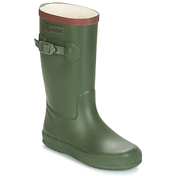 Image of Aigle PERDRIX boys's Childrens Wellington Boots in Kaki toddler,4.5 toddler,5.5 toddler,7 toddler,7.5 toddler,8.5 toddler,9 toddler,10 kid,11 kid,11.5