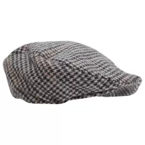 Image of Mens Tweed Wool Blend Flat Cap (L/XL (60cm)) (Design 5)