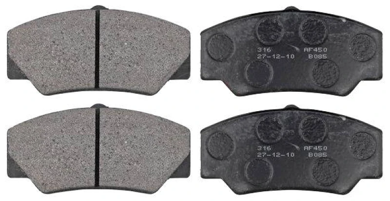 Image of A.B.S. 36578 Brake pad set without integrated wear sensor Brake Pad Set,disc brake (402)