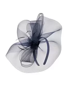 image of Accessorize Mia Mini Crin Fascinator - Navy, Women