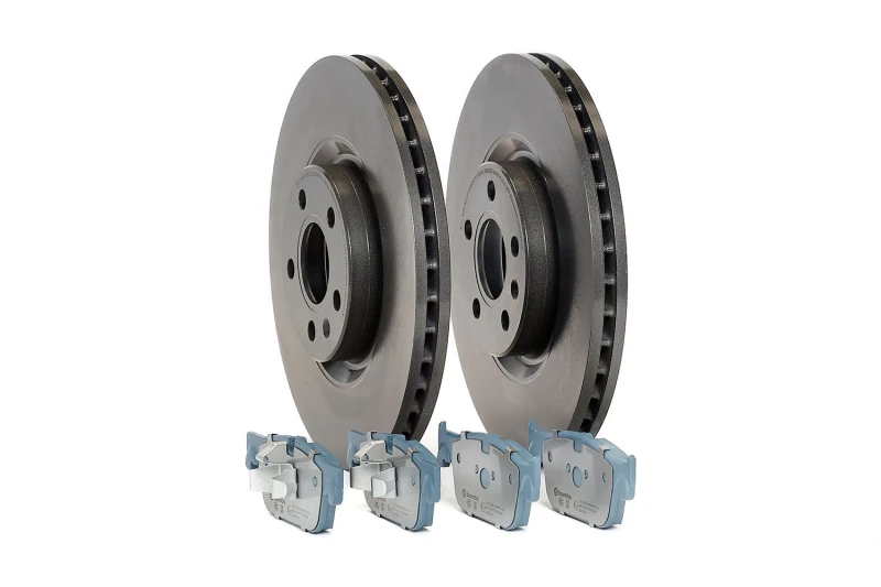 Image of BREMBO KT 08 066 Brake disc and pads set BEYOND LINE - EV with accessories, Brake Disc Type: internally vented, prepared for wear warning indicator, w