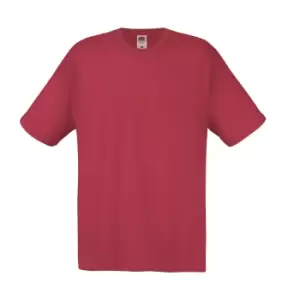 image of Fruit Of The Loom Mens Original Short Sleeve T-Shirt (XL) (Brick Red)