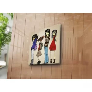 Image of 4545K-24 Multicolor Decorative Canvas Painting
