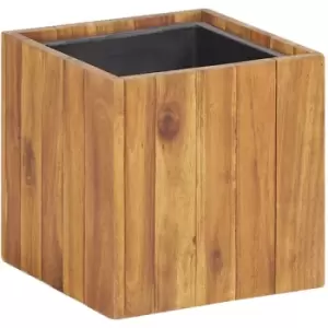 image of Garden Raised Bed Pot 24.5x24.5x25cm Solid Acacia Wood vidaXL - Brown