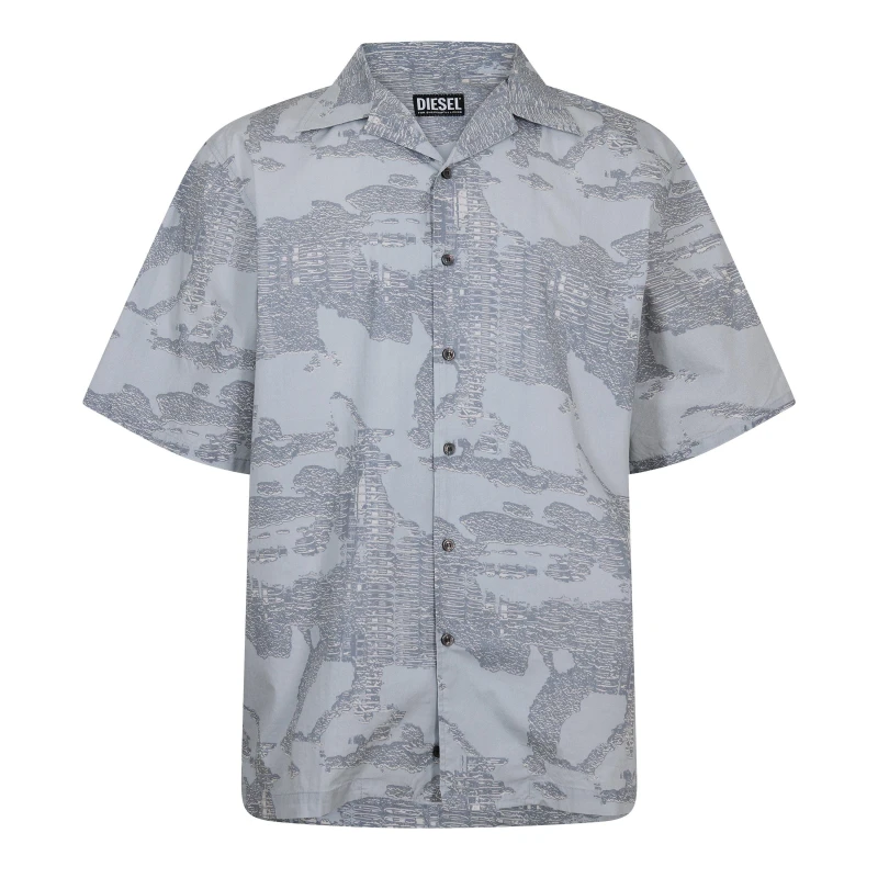 Image of Diesel Mens Frank Camicia T-Shirt Regular Fit T-Shirts S (46) Multi 59012199350