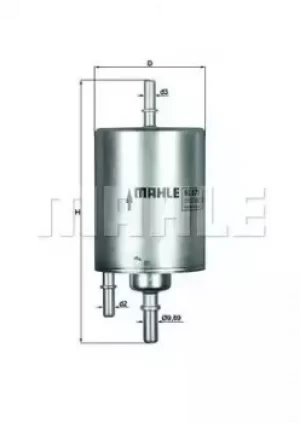 image of Fuel Filter KL571 70364455 by MAHLE Original