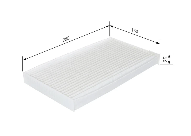 Image of Bosch 1 987 432 267 Pollen filter Particulate Filter Filter,interior air (424)