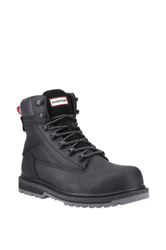 Image of Hunter Mens Tornado Safety Boot in Black Size: 6 Black Male 6