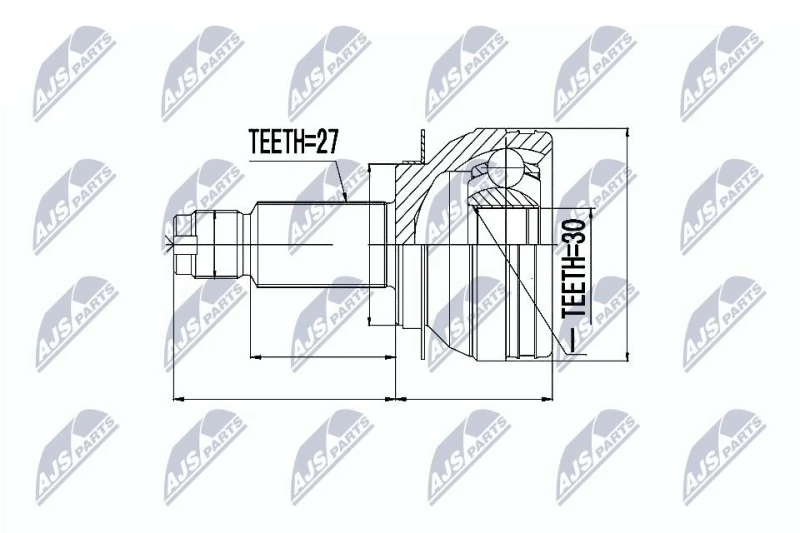 Image of NTY CV joint kit NTY NPZ-SB-009