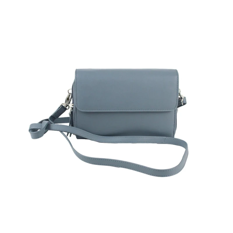 Image of Eastern Counties Leather Womens Jaclyn Leather Handbag in Grey Grey Female One Size