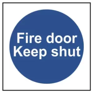 Image of Fire door Keep shut - Sign - PVC (100 x 100mm)