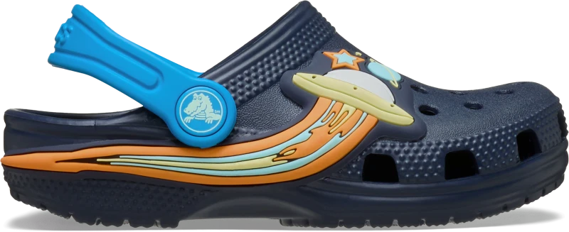 Image of Crocs Kids Toddler Classic UFO Lights Clogs Navy C7