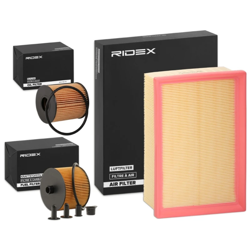 Image of RIDEX 4055F22893 Filter Set with gaskets/seals, with seal ring Filter Set (4055)