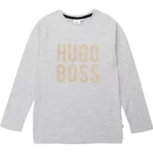 image of Boss Boys Grey T-Shirt - Grey