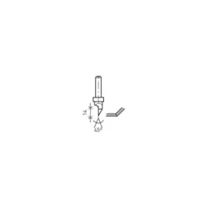 Image of Festool - 491000 Cutter v groove hw shank 8mm hw S8 D12.5/45