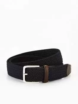 Image of Gant Gant Woven Braided Belt, Navy, Size 105 Cms, Men