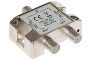 image of Maplin 2 Way F Type Satellite Cable TV Splitter 5-2300Mhz