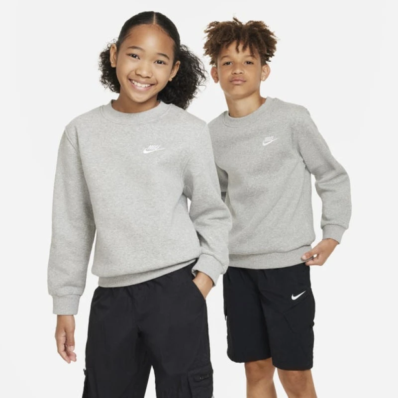 Image of Nike Kid's Sweatshirts - Grey - Size XS