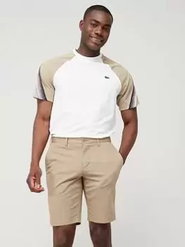 Image of Lacoste Technical Colour Block T-Shirt - White