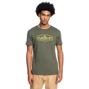 Image of Quiksilver Logo T Shirt Mens - Green