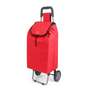 image of Metaltex Daphne Shopping Trolley, 40 Litre, Red