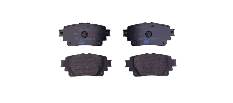 Image of HELLA Brake pad set HELLA 8DB 355 040-121