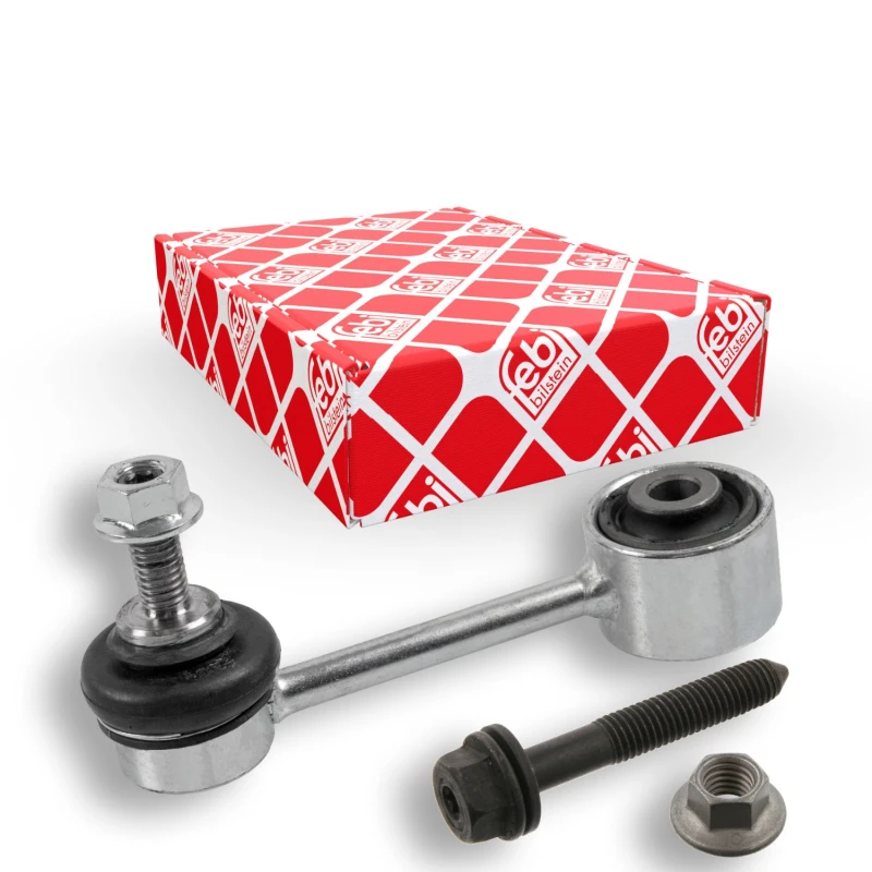 Image of FEBI BILSTEIN 37312 Anti-roll bar link Rear Axle Right, with nut Link Stabiliser (3229)