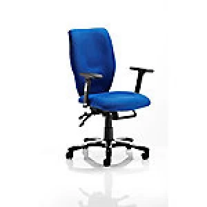 Image of Executive Chair Sierra Blue Fabric With Arms