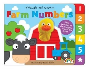 Image of Waggle and Wave - Farm Numbers by Emma Surry Hardback