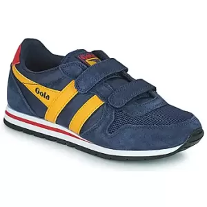 image of Gola DAYTONA VELCRO boys's Childrens Shoes (Trainers) in Blue. Sizes available:8 toddler,9 toddler,10 kid,11 kid,12 kid,13 kid