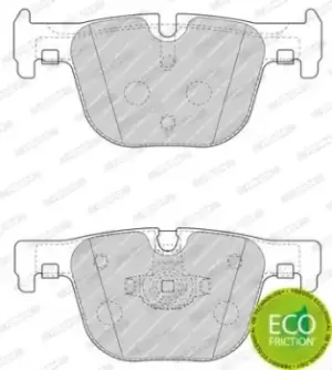 Image of Ferodo FDB4687 Brake Pad Set Rear Axle Premier Car