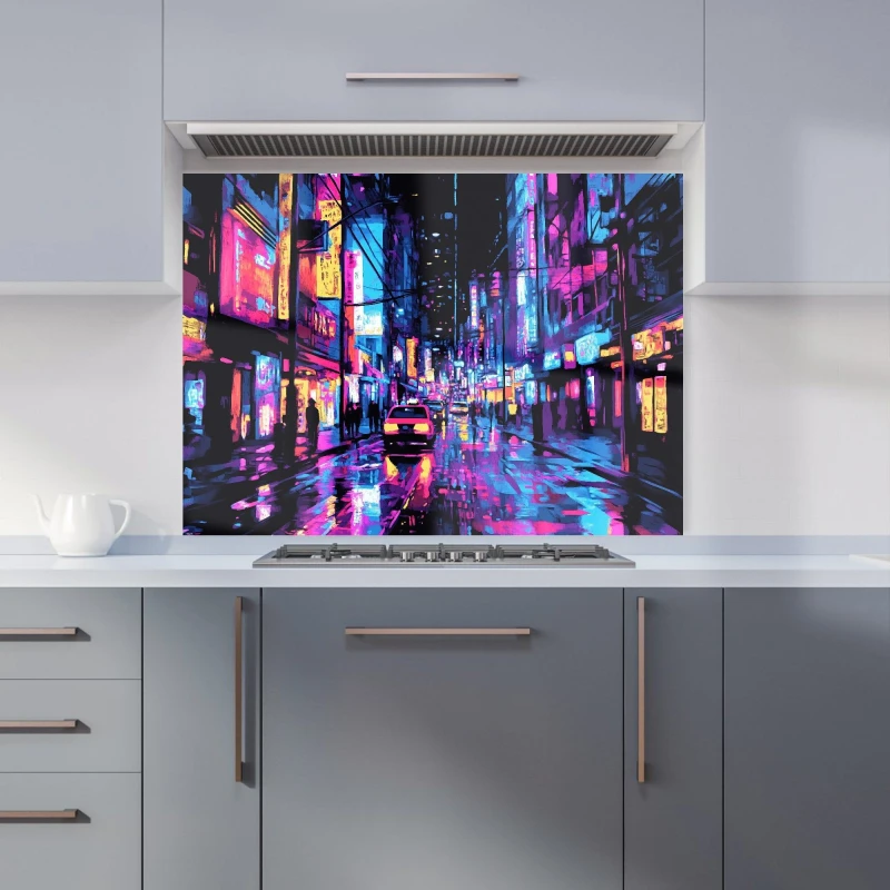 Image of Designer Kitchen Splashbacks Dante Mercer: 00025 Kitchen Splashback Size: 600mm x 750mm Multicolor Unisex 600mm x 750mm