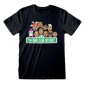 Image of Wu-Tang Clan - Street Unisex Small T-Shirt - Black