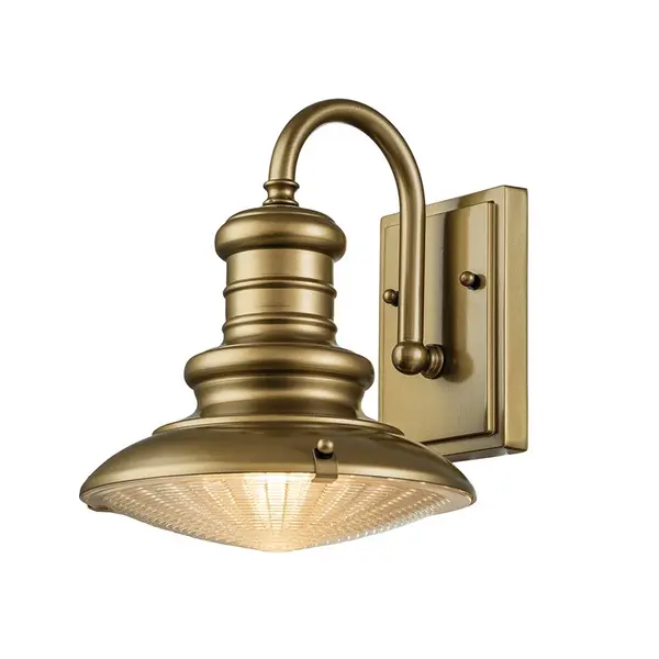 image of Feiss Redding Station Small Outdoor Lantern Wall Light - Bronze