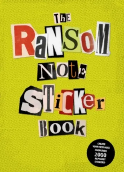 Image of ransom note sticker book thousands of letters for your anonymous messages 9781837760398