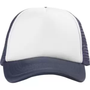 Image of Bullet Trucker 5 Panel Cap (One Size) (Navy)