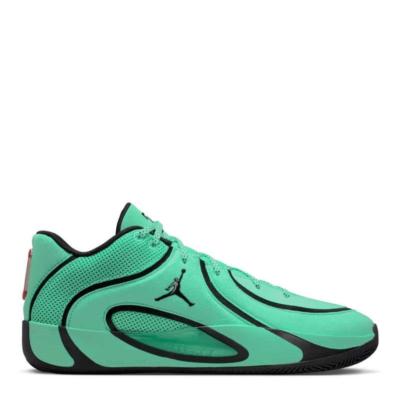 Image of Air Jordan Mens Tatum Basketball Trainers Green/Black male 9 (43)