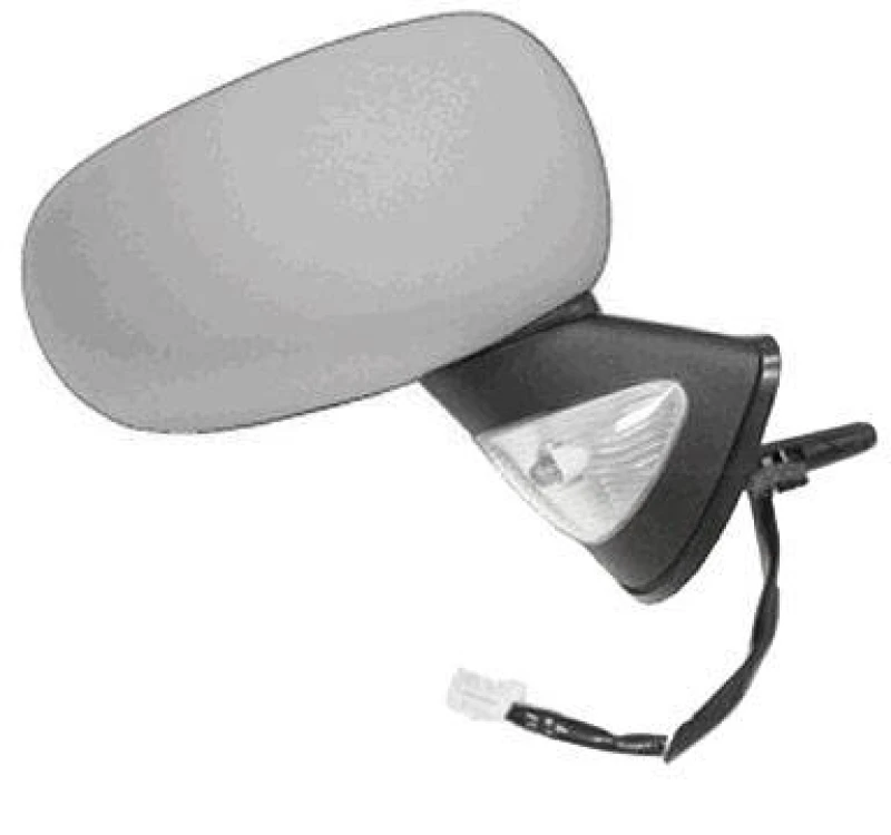 Image of VAN WEZEL 4366828 Wing mirror * HAGUS * Right, with temperature sensor, primed Outside Mirror (50)
