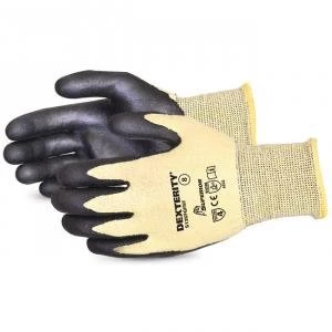 Image of Superior Glove Dexterity Palm Coated Cut Resistant Black 10 Ref