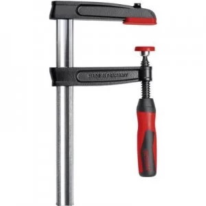 Image of Malleable screw clamp with 2 component handle. Bessey TPN60S12BE-2K Clamping range:600 mm Nosing length:120 mm