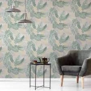 Image of Arthouse Soft Tropical Green Wallpaper