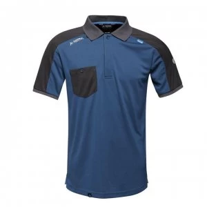 Image of Regatta Offensive Wicking Polo Tshirt - Blue Wing