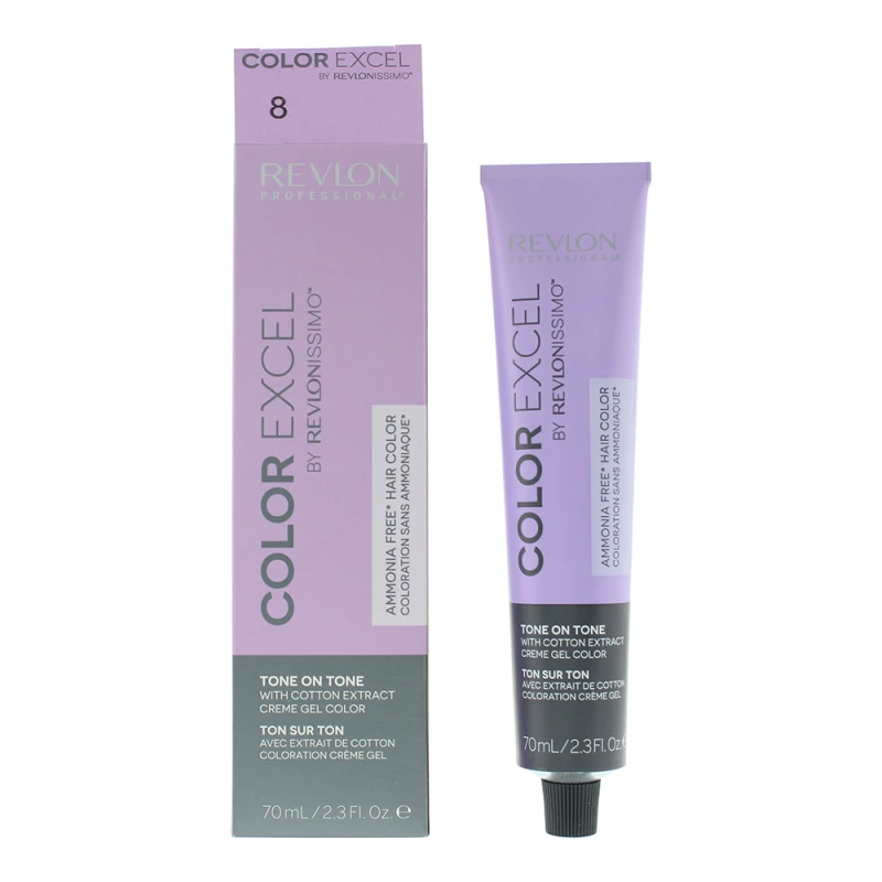 Image of Revlon Revlonissimo Colorsmetique Color Excel 8 Light Blonde Hair Colour 70ml