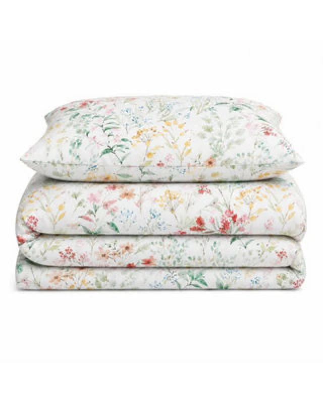 Image of Sweet Dreams Florelle Multi Eleanor Delicate Floral Patterned Duvet Cover And Pillowcase Set Single
